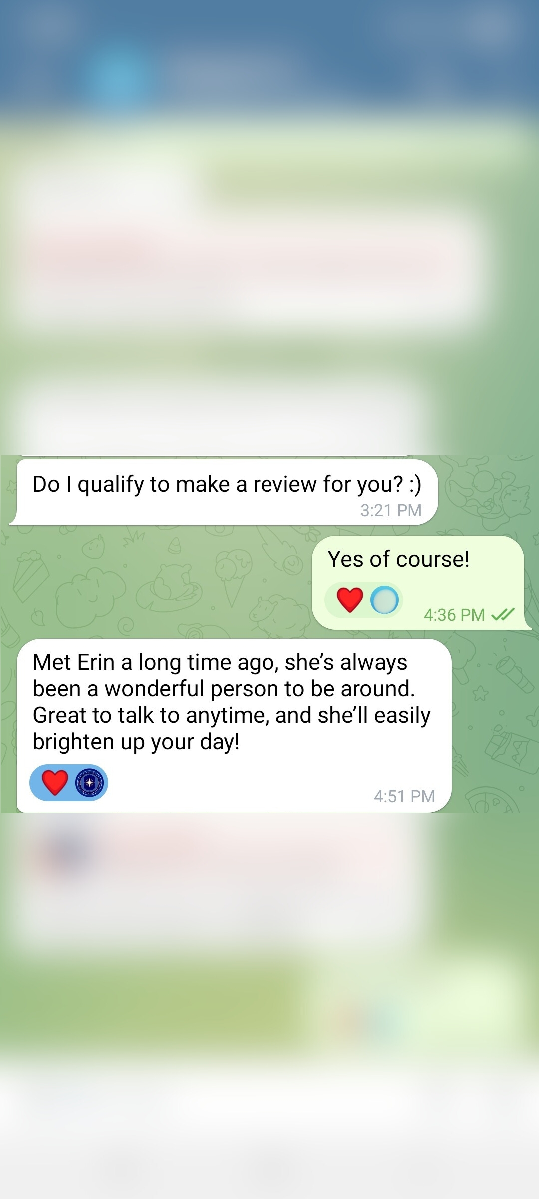 Client love letter testimonial 1