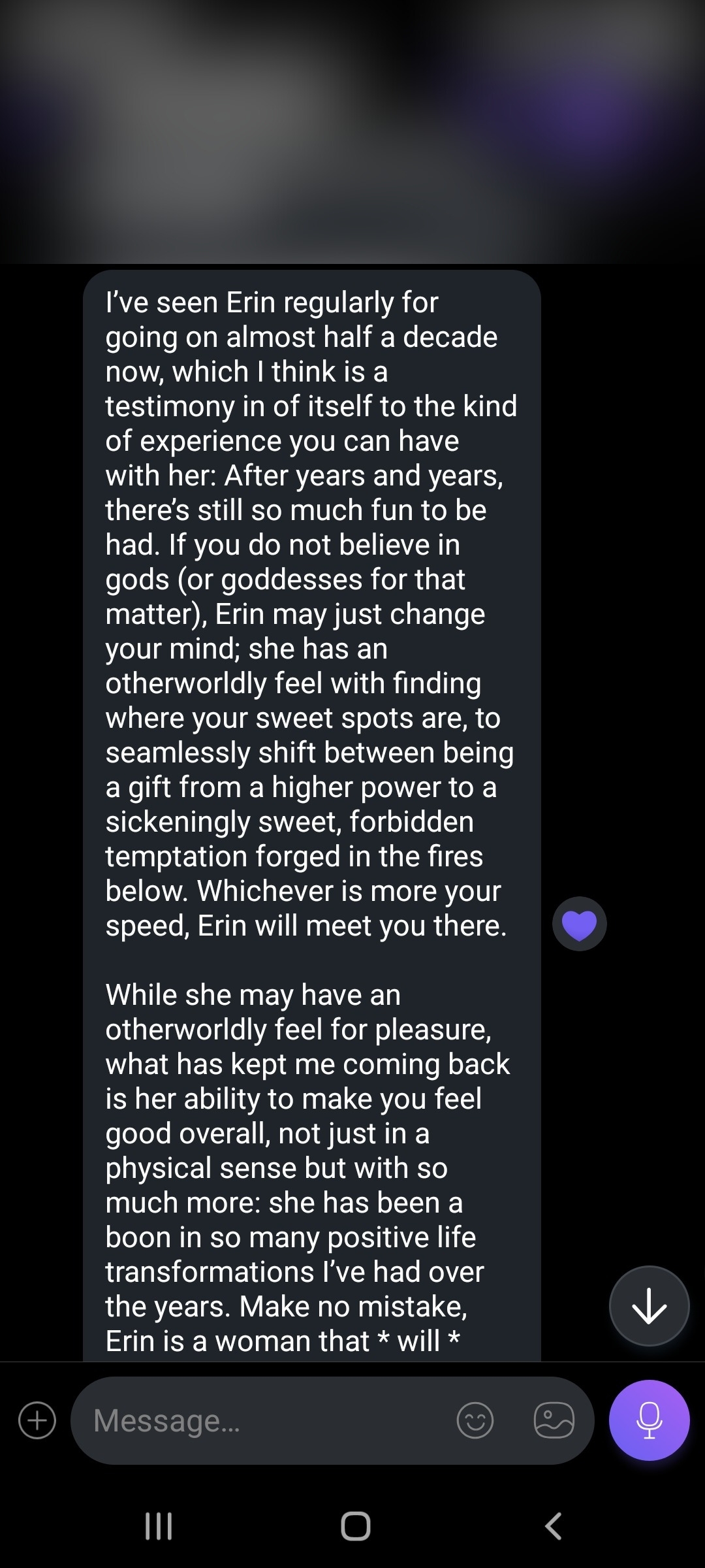 Client love letter testimonial 4